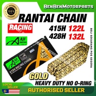 AJI RACING GOLD CHAIN 415 H 132L / 428 H 132L rantai aji racing