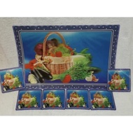 TSK 3D DINNER MAT RANDOM MOTIF/ DINNER MAT 6 placemats 3D