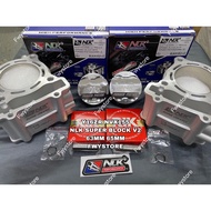 Y16ZR NVX155 R15 NLK PERFORMANCE BLOCK WITH FORGED PISTON 63MM 65MM SUPER BLCOK Y16 Y16Z THRIFT BLOC