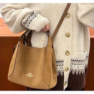 [Old Fairy] COACH Coach Frosted Suede Vegetable Basket Handbag Crossbody Bag Handbag coach Bag Coach