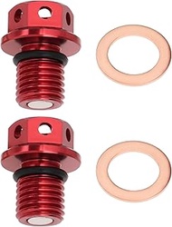 SING F LTD 2X Engine Magnetic Oil Drain Bolt Plug M12 x 1.50mm Oil Drain Bolt Fit for CRF XR 50-160C
