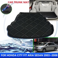 For Honda City Fit Aria Sedan GD8 GD9 2003~2008 2004 2005 2006 2007 Car Rear Trunk Pads Waterproof A
