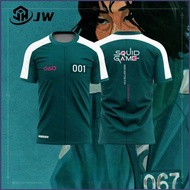 HT Squid Game number 001 girls gift T-shirt short sleeve top anime cloth HT