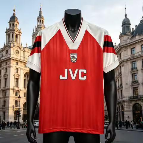Family Kids Tees Hot Retro 1992-94 Season England Arsenal Football Jerseys Men's & Women's Quick-Dry