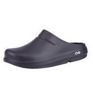 OOFOS Unisex OOcloog, Black - Men’s Size 13, Women’s Size 15 - Lightweight Recovery Footwear - Reduc