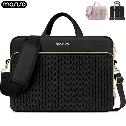 Mosiso 15-16" Laptop Bag with Shoulder Strap Protective Laptop Handbag Sleeve for MacBook Pro 16 M4 