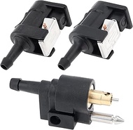 ePathChina 3pcs 6mm 1/4 inch Female Male Marine Boat Engine Fuel Line Connector Fittings Fit for Yam