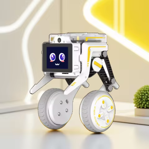 Yahboom Rider-Pi AI Robot Car Electronic Kit with IPS Display Based on Raspberry Pi CM5 Module Suppo