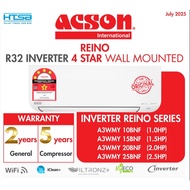 Acson Reino Inverter 4 STAR (1.0HP / 1.5HP / 2.0HP / 2.5HP) – Original Warranty