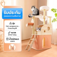 คอนโดแมว ตัวหนา เพิ่มความสูง คอนโดแมวไม้ แข็งแรง อพาร์ทเมนท์แมวใหญ่ บ้านแมว เตียงแมว ขนาดใหญ่