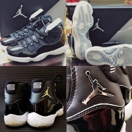 Air Jordan 11 Retro Jubilee 25th Anniversary Black Silver Devil Male Practical Basketball Shoes Spor