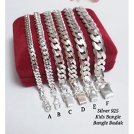 Silver 925 Kids Bangle L13-14cm Bangle budak小孩手链