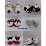 Cute Doll Head Slippers, House Slippers, Room Slippers, Animal Character Slippers, Dog, Cow, Sheep, 