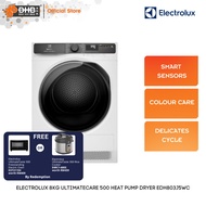 Electrolux 8KG UltimateCare™ 500 Heat Pump Dryer EDH803J5WC Energy Saver 60% Delicate Cycle EDH803J5