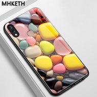 Case For VIVO Y85 Y85A V9 V9 Pro V9 Youth Z1 Z1i Z3x Colorful Stone Pattern Glass Phone