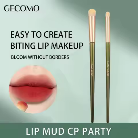 GECOMO Round Head Lip Brush Lipstick Coloring Smudge Brush Concealer Brush Lip Makeup Brush Multi-fu