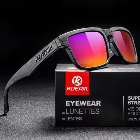 Kdeam Polarized Sunglasses for Men Women Outdoor Eyewear For Couple Fashion Unisex Brand Trendy Mirr