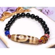 Tibetan Dzi Beads Two Eyed Dzi Beads Tibetan Dzi Beads Two Eyed Dzi Beads 39.9 X11.1mm