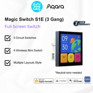 AQARA Smart Scene Magic Switch S1E Full Screen Switch Flexible Themes Touch Screen Voice Control