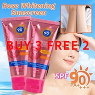 【BUY 2 FREE 3】60ML Lbls Rose Sunscreen Cream SPF90+++ High Protection UV Facial Sunblock Refreshing 