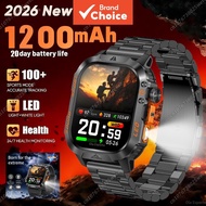 New 1200mAh Battery Smart Watch with GPS Tracking, 3ATM Waterproof, Sports Running, Hiking, Bluetoot