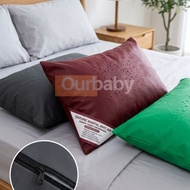 Waterproof synthetic leather pillowcase size 40x40cm and 40x60cm Sarung Bantal Pillow Case