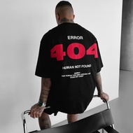 404 Not Found Error New Jumbo Men's T-shirt BIG Size XXXXL XXXXXL Oblong Distro Shirt LH DIVISION