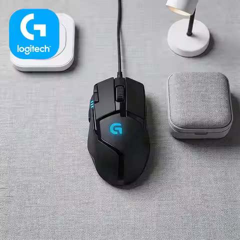 High-Speed Logitech G402 Mouse 8 Buttons 4 DPI Modes 20M Clicks Anti-Slip for High-Stakes Gaming Tou