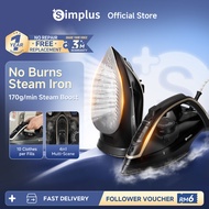 【NEW UPGRATED】Simplus Garment Steam Iron丨170g/min Steam Boost 丨450mL Water Tank 丨2200W High Power丨25