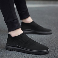 Razorstorm All Black Shoes for Men Work Shoes Slip On Shoes for Man Rubber Sneakers 2023 New Walking