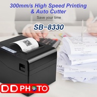 Thermal Printer 80mm USB SB-8330 Connection 300mm/s High Speed Auto Cutter เครื่องพิมพ์ใบเสร็จ ไม่ใช