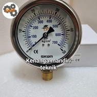 50 BAR PRESSURE GAUGE 50 BAR (KG/CM²) 4" SKON