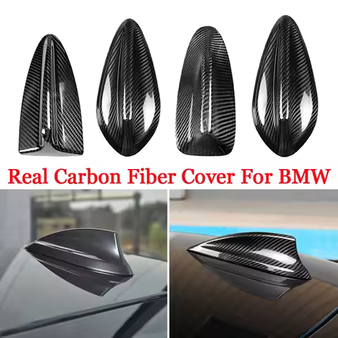 Real Carbon Fiber Antenna Cover Shark Fin Cover Sticker For BMW E90 E92 F20 F30 F10 F34 G30 G20 F15 