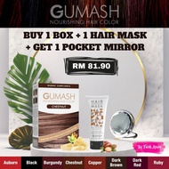 FREE GIFT Hair Color Pewarna Rambut GUMASH Colour Patuh Syariah Sah Solat Halal Tutup Uban Bebas Ammonia Paraben
