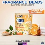 BREEZE Fragrance Beads Capsule Citrus Laundry Detergent 36's