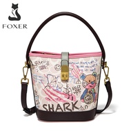 Foxer official store Cross Body & Shoulder Bags PU leather premium quality women handbag bucket hand