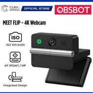 OBSBOT Meet Flip AI-Powered Foldable 4K Webcam | PDAF Auto Focus | Dual Mic | 4K 30fps / 1080P 60fps