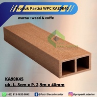 WPC Decking untuk Partisi KA80K40 uk. 8cm x 2,9m tebal 40mm