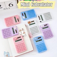 Durable Plastic Mini Calculator Cute 8-Digit Math Calculator Cartoon Portable Accounting Calculator 