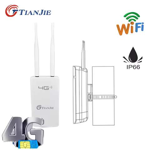 TIANJIE High Speed Outdoor 4G LTE Wireless AP Waterproof Sim Card Slot Wifi Router Dongle wi-fi Hots