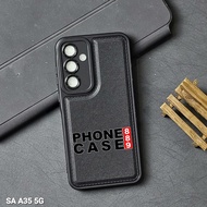 SAMSUNG A35 5G CASE LEATHER PRO BLACK CASE BLACK SAMSUNG A35 5G