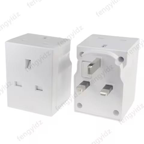 fengyidz 3 Way Triple Plug Adaptor Multi Plugs Extension Sockets Adapter UK 3 Pin Socket Extensions