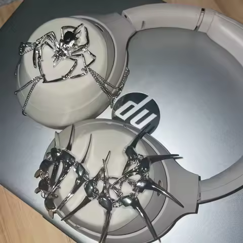 ECHOME Sony WH-1000XM4 XM5 Case Y2k Custom Spider Headphone Case Decoration Handmade Sony xm4 5 Cove