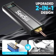 Seesii Portable Mini Spot Welder Battery Spot Welders with 5.0Ah Battery for 18650 Battery Welding N