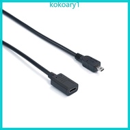 KOKO Mini USB 8Pin to USB C OTG Cable Type C Female to Mini USB 8 Pin Male for Video Camera and Digi