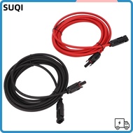 LUCKY-SUQI 1 Pair  Panel Wire, 12AWG 4mm²  Adapter Extension Cable, Practical Black&Red Photovoltaic