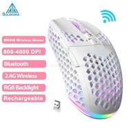 SOLAKAKA SM600 Bluetooth 5.0 Wireless Mouse 2.4G DPI 3200 Gaming Mouse RGB Mouse for Laptop Office G