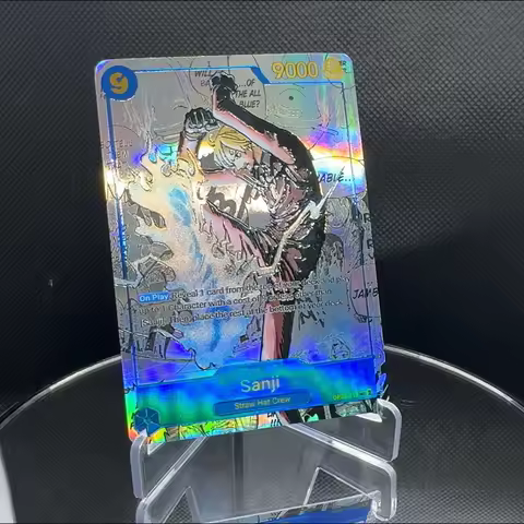 One Piece TCG OPCG English Manga card Blue Manga Sanji OP06-119 Textured Foil Card Character Card Sa