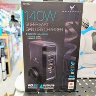 ＜荃灣門市現貨＞全新行貨 牛魔王 Maxpower TG140XJ 140W PD3.1 4 位 GaN USB 充電器 Power Delivery (PD) 3.1 140W