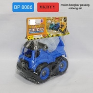 CHILDREN'S TOYS CONSTRUCTION CARS AND SCREWDRIVER SET BEKO MOLEN TRUCK DIY TOY CARS SET